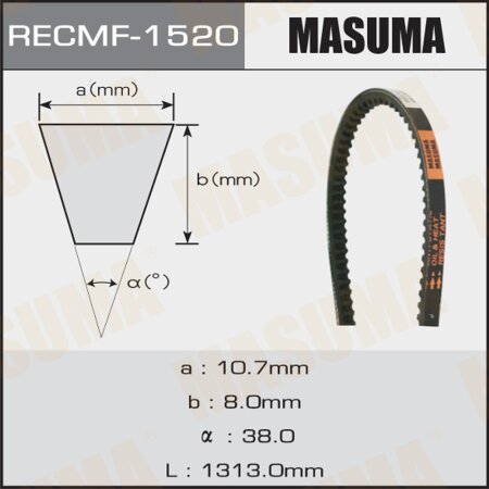Drive V-Belt Masuma, 10х1313 mm, 1520