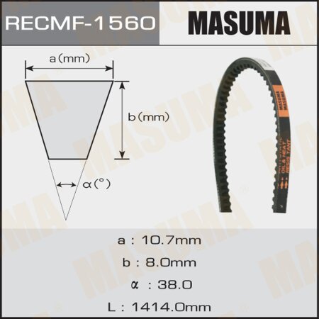 Drive V-Belt Masuma, 10х1414 mm, 1560