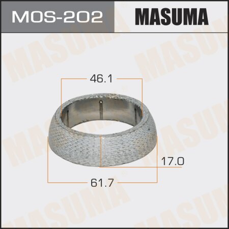 Exhaust pipe gasket Masuma 46.1x61.7x17, MOS-202