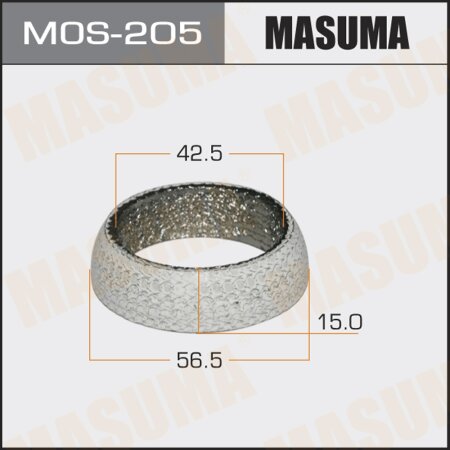 Exhaust pipe gasket Masuma 42.5x56.5x15, MOS-205