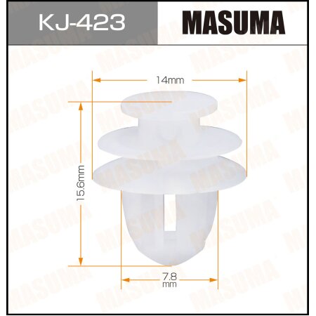 Retainer clip Masuma plastic, KJ-423