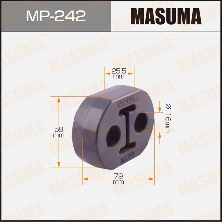 Exhaust muffler hanger Masuma, MP-242