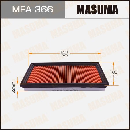 Air filter Masuma, MFA-366