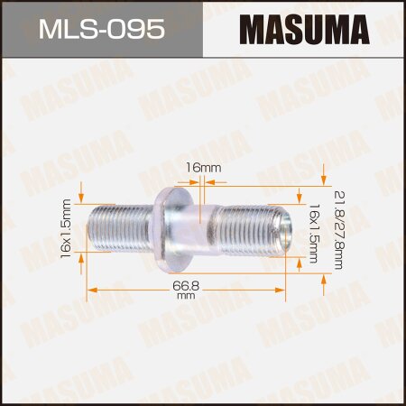 Wheel stud Masuma M16x1.5(L), M16x1.5(L) , MLS-095