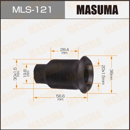 Double wheel stop bolt Masuma M30x1.5(L), M20x1.5(L), MLS-121