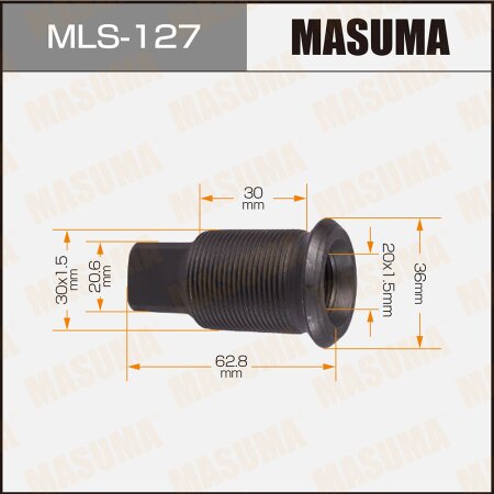 Double wheel stop bolt Masuma M30x1.5(R), M30x1.5(R), MLS-127