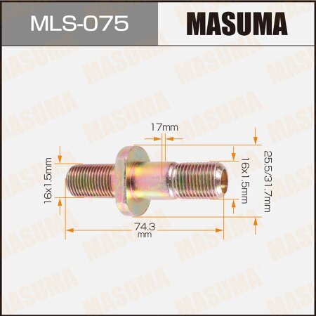 Wheel stud Masuma M16x1.5(R), M16x1.5(R) , MLS-075