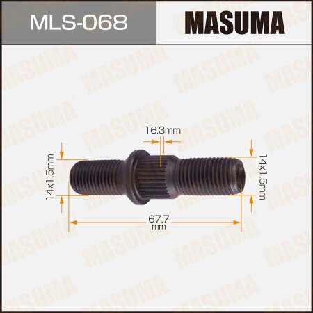 Wheel stud Masuma M14x1.5(R), M14x1.5(L) , MLS-068