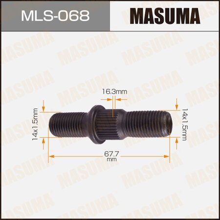 Wheel stud Masuma M14x1.5(R), M14x1.5(L), MLS-068