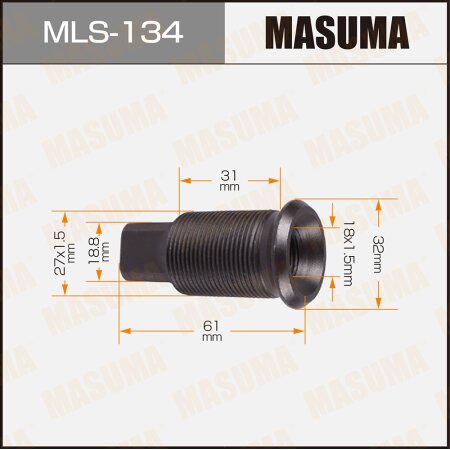 Double wheel stop bolt Masuma M27x1.5(L), M18x1.5(L), MLS-134