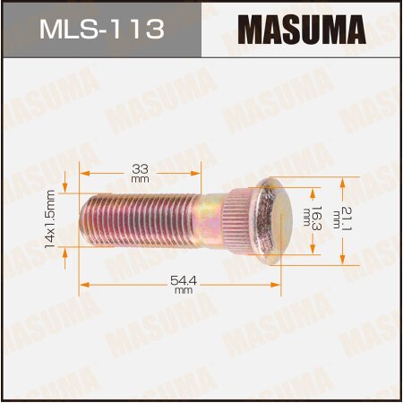 Wheel stud Masuma M14x1.5(R), MLS-113