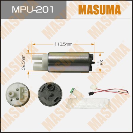 Fuel pump Masuma 100 LPH, 3kg/cm2, MPU-201