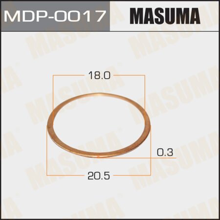 Injection nozzle washer Masuma 18х20.5х0.3, MDP-0017