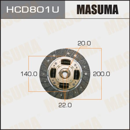 Clutch disc Masuma, HCD801U