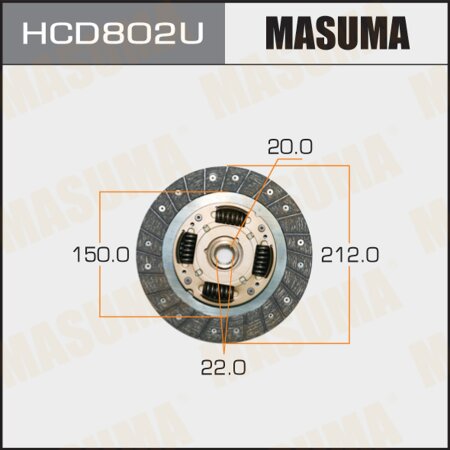 Clutch disc Masuma, HCD802U