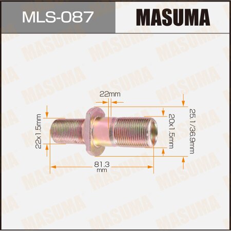 Wheel stud Masuma M22x1.5(R), M20x1.5(R) , MLS-087