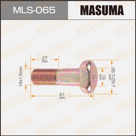 Wheel stud Masuma M16x1.5(R) , MLS-065
