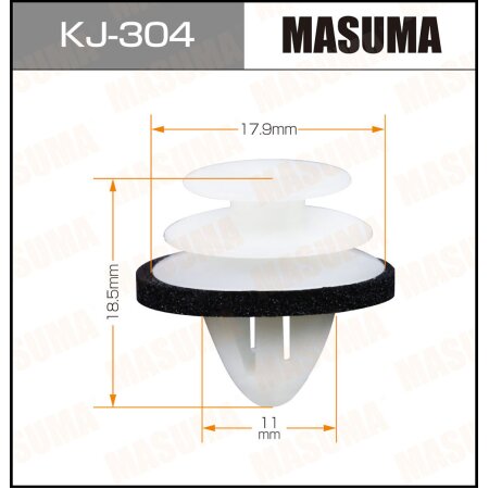 Retainer clip Masuma plastic, KJ-304