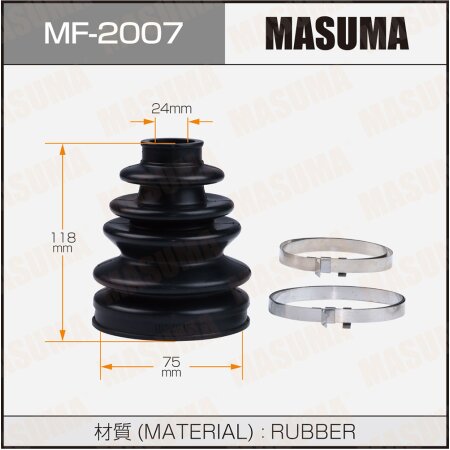 CV Joint boot Masuma (rubber), MF-2007