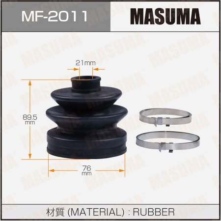 CV Joint boot Masuma (rubber), MF-2011