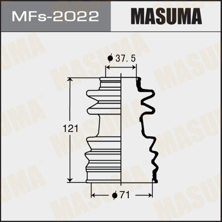 CV Joint boot Masuma (silicone), MFs-2022