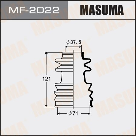 CV Joint boot Masuma (rubber), MF-2022