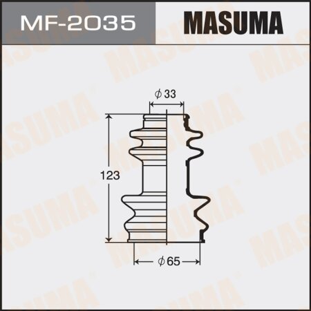 CV Joint boot Masuma (rubber), MF-2035
