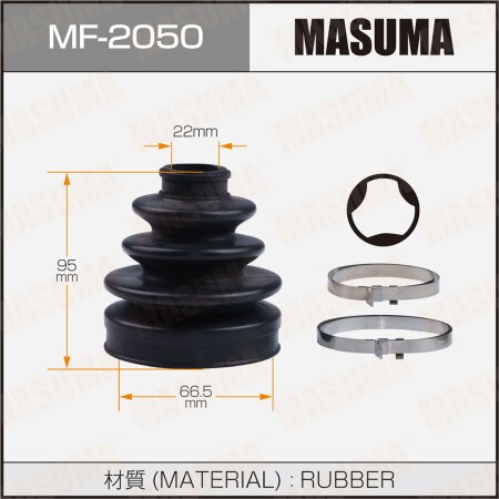 CV Joint boot Masuma (rubber), MF-2050