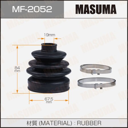 CV Joint boot Masuma (rubber), MF-2052
