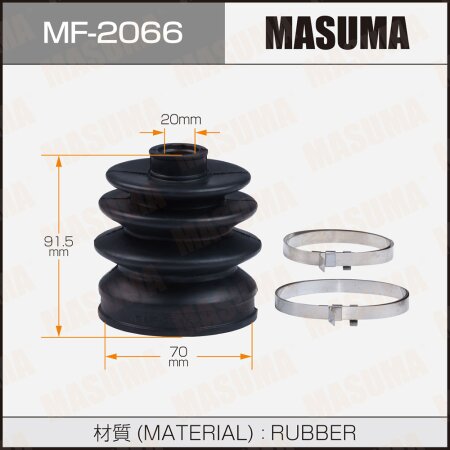 CV Joint boot Masuma (rubber), MF-2066