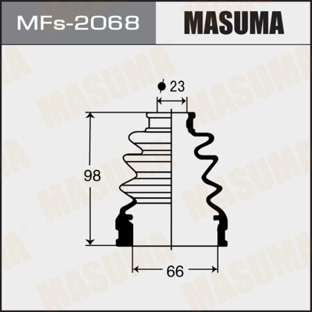 CV Joint boot Masuma (silicone), MFs-2068