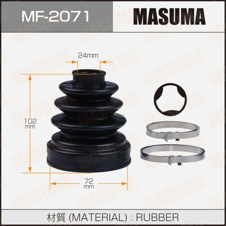 CV Joint boot Masuma (rubber), MF-2071