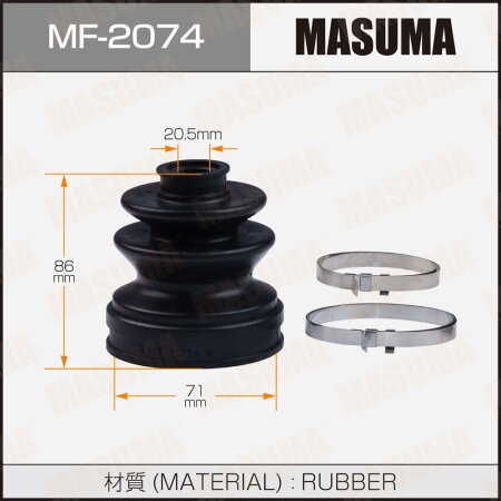 CV Joint boot Masuma (rubber), MF-2074