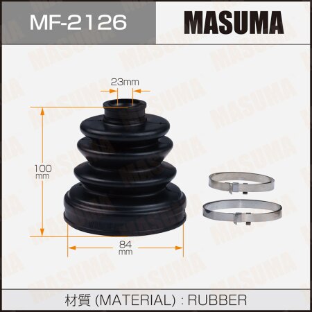 CV Joint boot Masuma (rubber), MF-2126