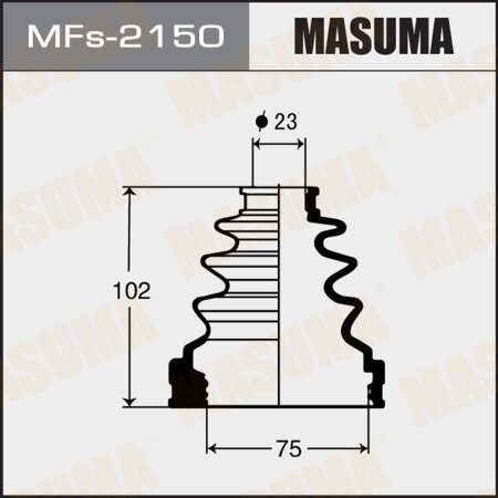 CV Joint boot Masuma (silicone), MFs-2150