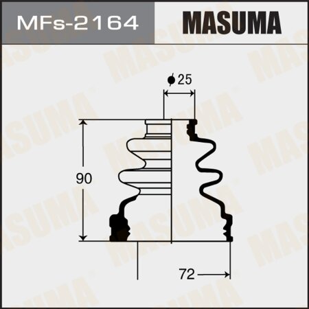 CV Joint boot Masuma (silicone), MFs-2164
