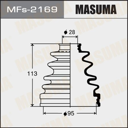 CV Joint boot Masuma (silicone), MFs-2169