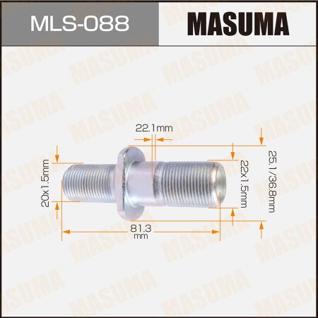 Wheel stud Masuma M22x1.5(R), M20x1.5(L) , MLS-088