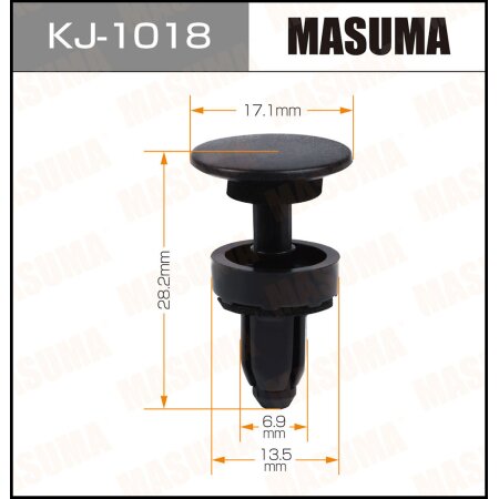 Retainer clip Masuma plastic, KJ-1018