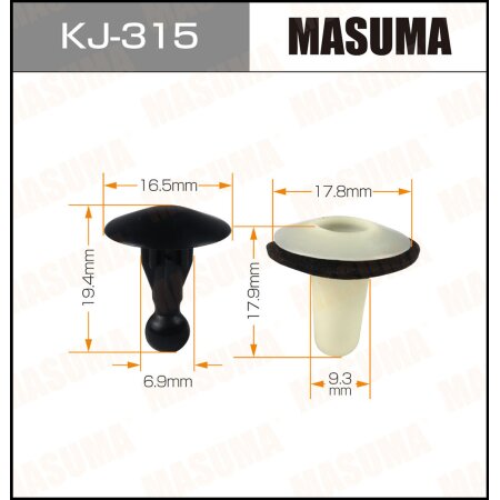 Retainer clip Masuma plastic, KJ-315