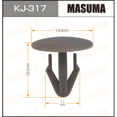 Retainer clip Masuma plastic, KJ-317