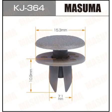 Retainer clip Masuma plastic, KJ-364