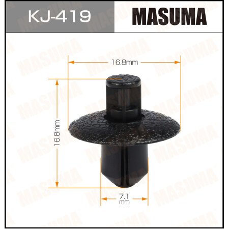 Retainer clip Masuma plastic, KJ-419