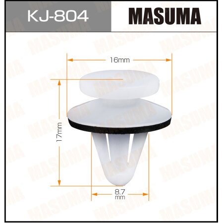 Retainer clip Masuma plastic, KJ-804