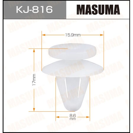 Retainer clip Masuma plastic, KJ-816