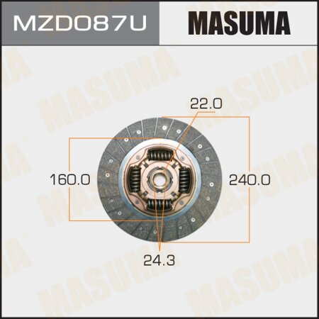 Clutch disc Masuma, MZD087U