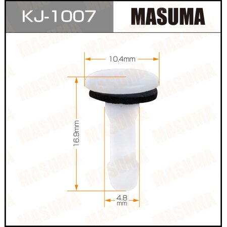 Retainer clip Masuma plastic, KJ-1007