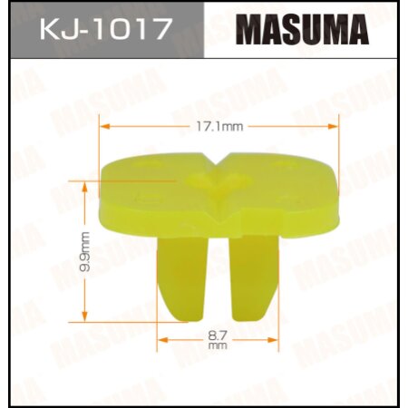 Retainer clip Masuma plastic, KJ-1017