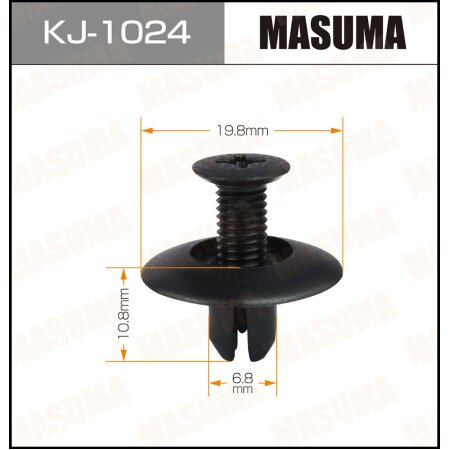 Retainer clip Masuma plastic, KJ-1024