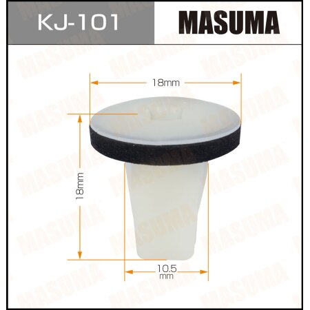 Retainer clip Masuma plastic, KJ-101